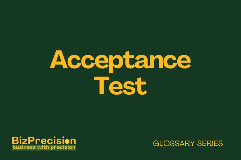 acceptance test business glossary