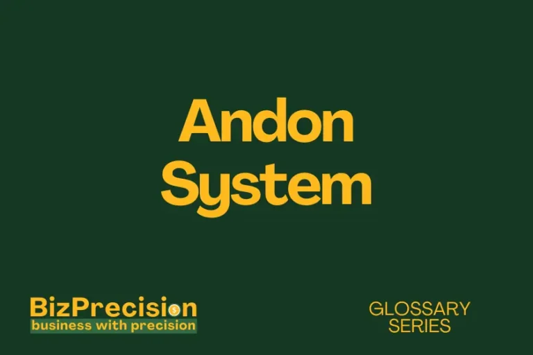 andon system business glossary