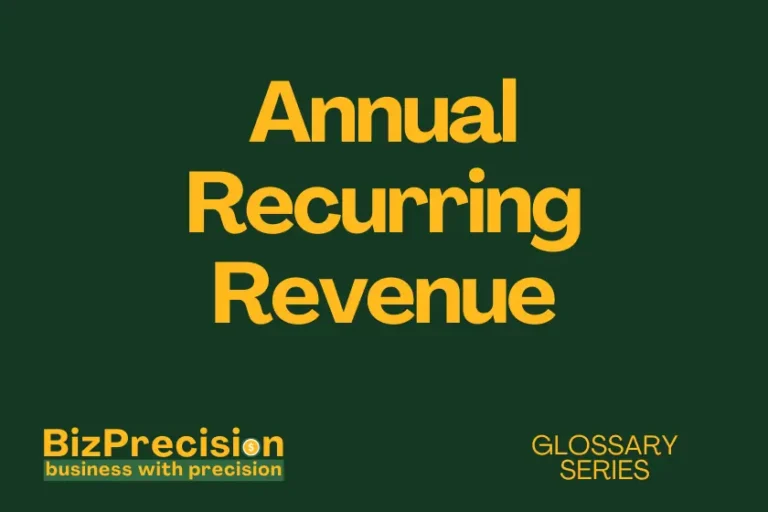 annual recurring revenue business glossary