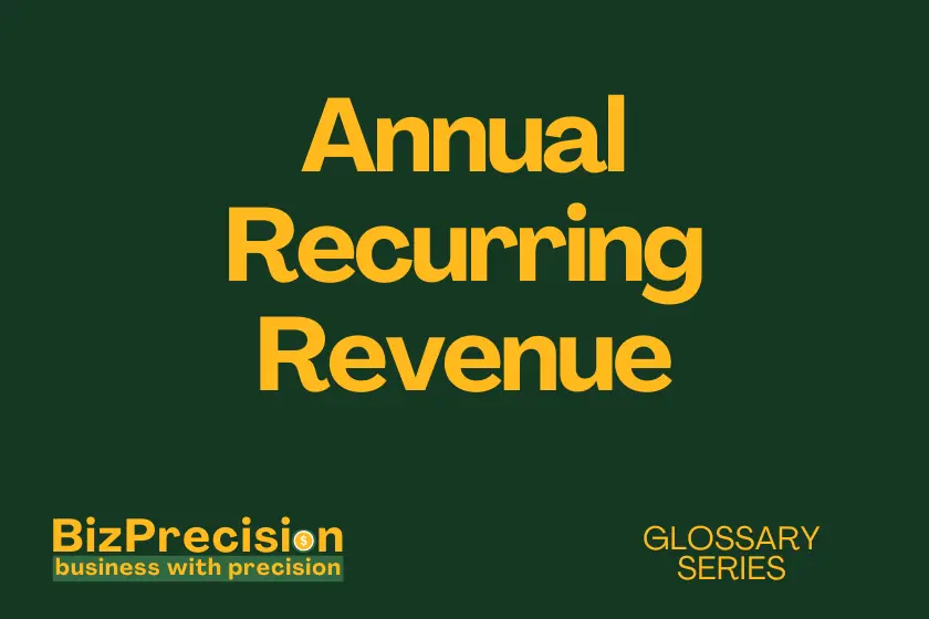 annual recurring revenue business glossary