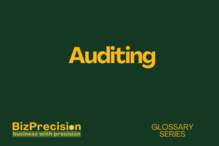auditing business glossary