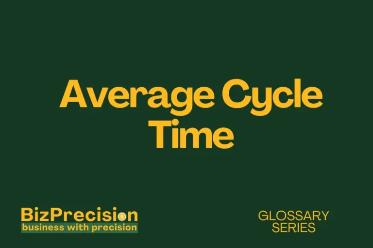 average cycle time glossary time