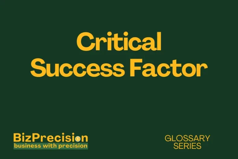 critical success factor business glossary